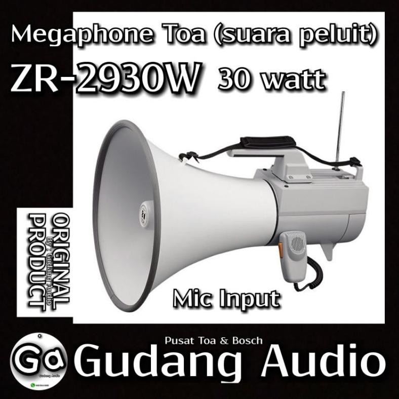 sel megaphone toa zr-2930w suara peluit