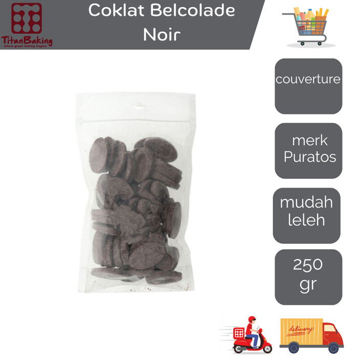 

Coklat Belcolade noir 250 gr