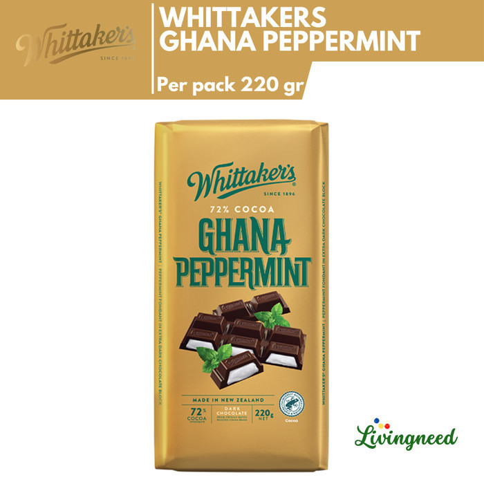 

Whittakers Chocolate Ghana Peppermint Coklat Import 220gr