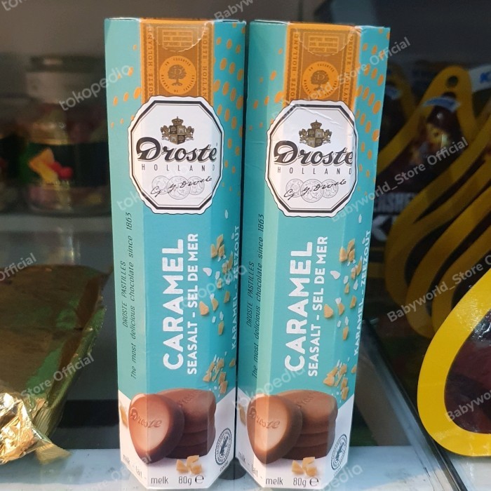 

Droste Holland roll milk Chocolate CARAMEL SEASALT 80gr