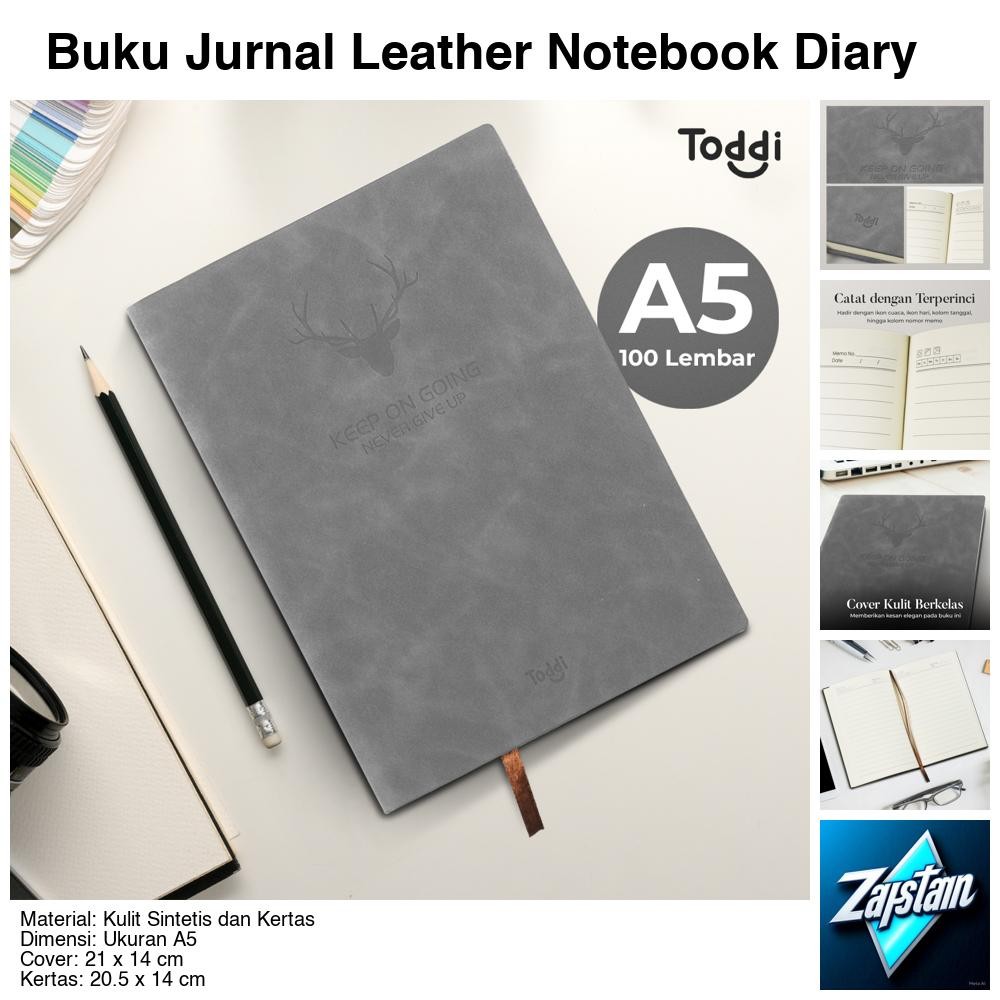 

Buku Jurnal Leather Notebook Diary 68GSM 200 Halaman Grid A5 - CW-5026
