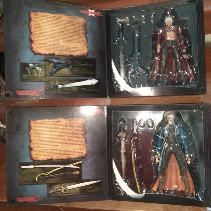 rare playarts kai devil may cry 3 dante vergil figure