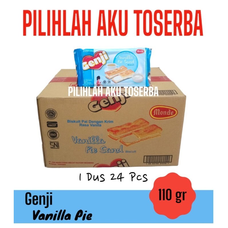 

Biskuit Monde GENJI VANILLA Pie Sand 110 gr- (HARGA 1 DUS ISI 24 Pcs)