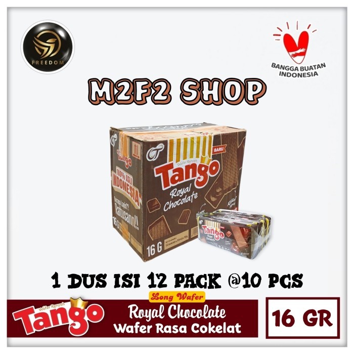 

Tango Wafer Royal Chocolate Krim Cokelat Sachet - 16 gr (Karton)
