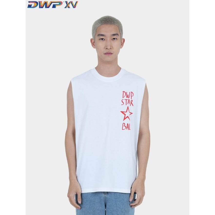 Sale Dwp Xv Star Bali White Muscle Tee