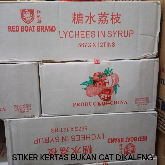 

Leci Red Boat Brand 567 Gram X 12 Kaleng (Kartonan) Terlaris 100 % Original