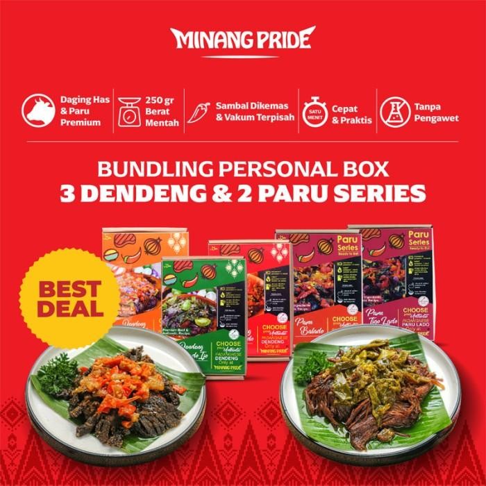 

Bundling 3 Box Dendeng 250Gr Dan 2 Box Paru 250Gr Minang Pride Terlaris 100 % Original