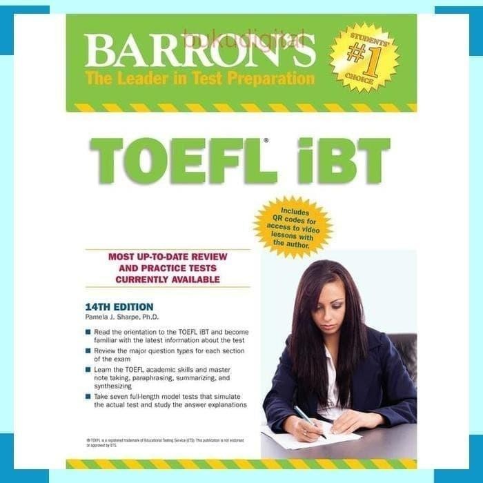 Original Barron'S Toefl Ibt 14Th + Audio Cd + Software Barrons New 100 % Original