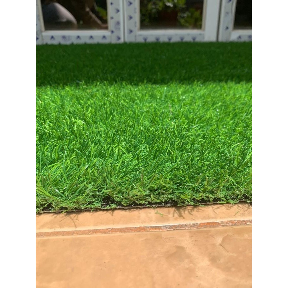 Rumput Sintetis 3Cm Taman Outdoor Indoor 1X2 Meter - Lebar 2 Meter Terlaris 100 % Original