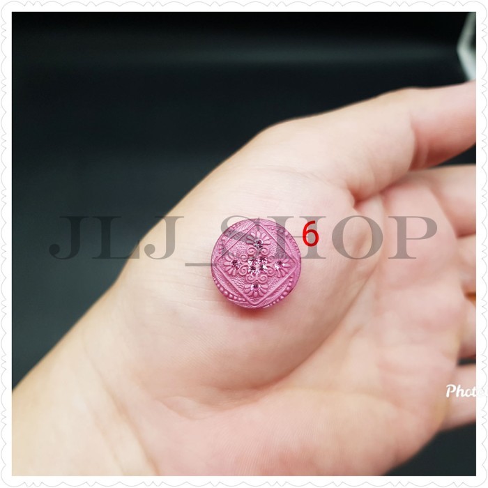 TERLARIS kancing hias baju 28L cantik / kancing hias korea (harga per 6pcs)