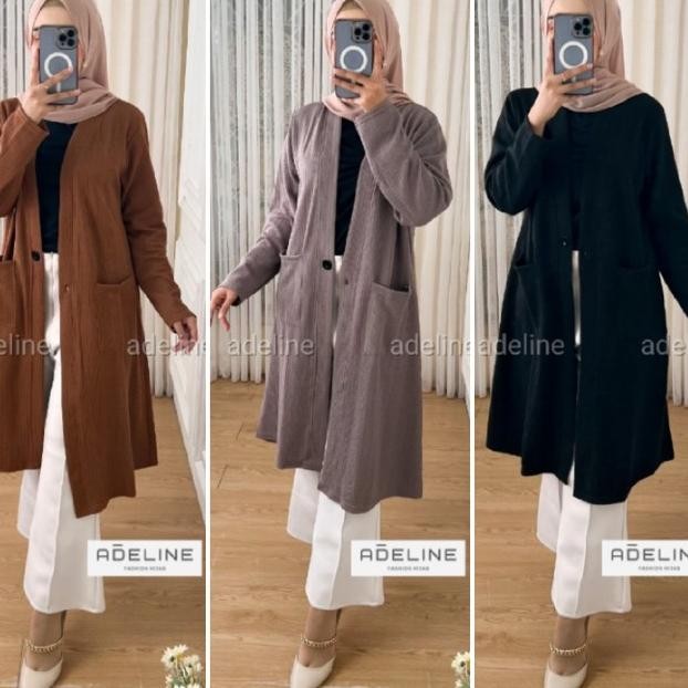 A Long Cardan Rajut Wanita Blazer Ardan Panjang Wanita Ld 104