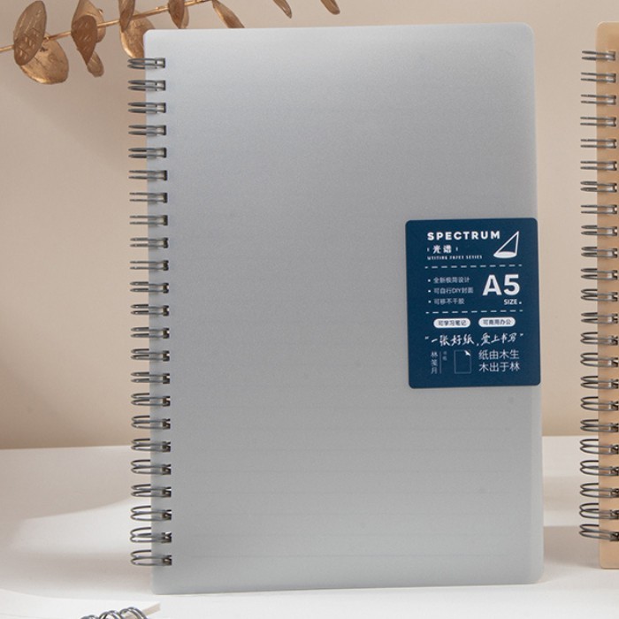 

Notebook Ring A5 Hard Cover Kertas Garis Buku Catatan - 8263
