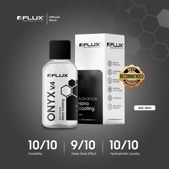 TERLARIS COATING MOBIL MOTOR FLUX ONYX v4 NANO CERAMIC COATING UP TO 3 TAHUN 