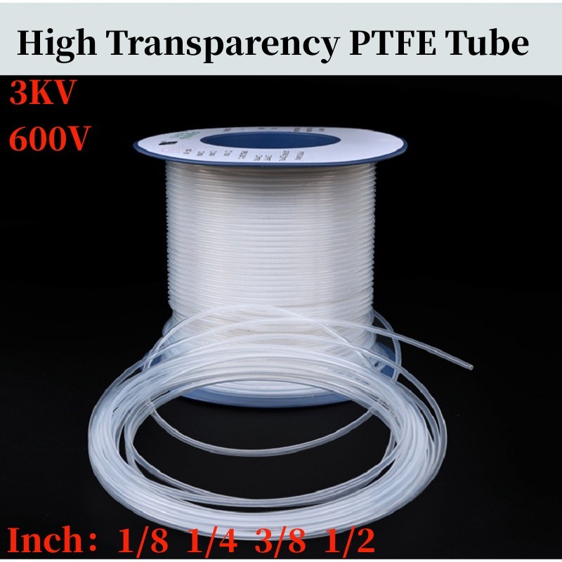 1M PTFE Tube 1/8 1/4 3/8 1/2 Inch F46 Insulated Capillary