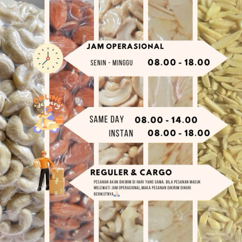 

Kacang Almond (Mentah) 1 Kg