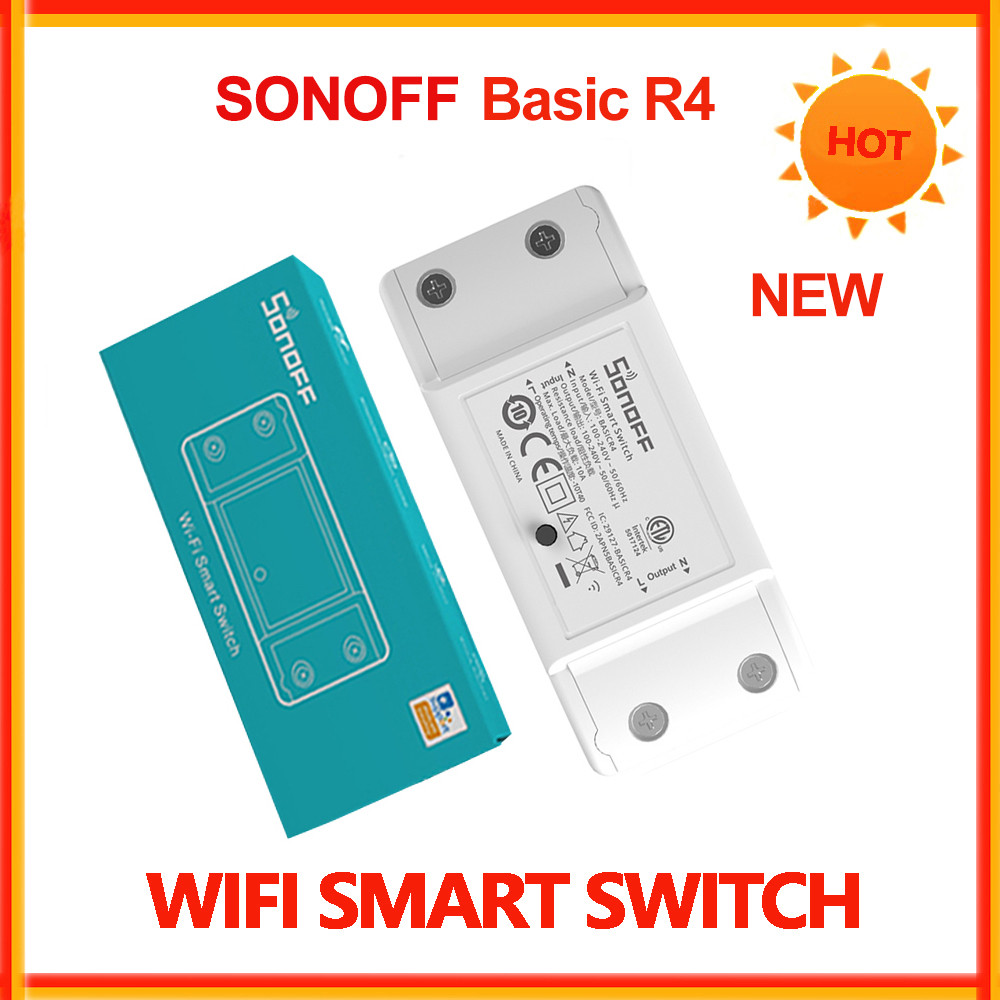 Sonoff Basic R4 Wifi Smart Switch Remote Control DIY Switch