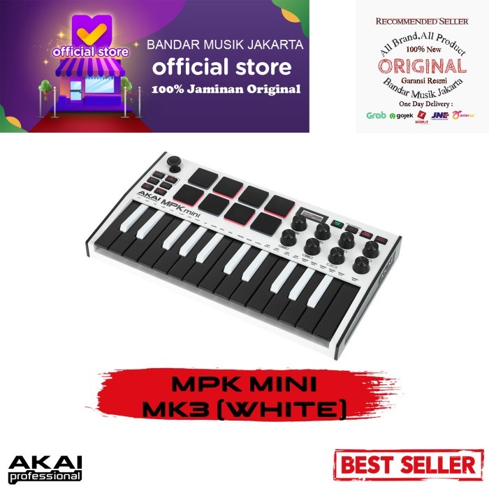 Akai MPK MINI MK3 White ,BMJ