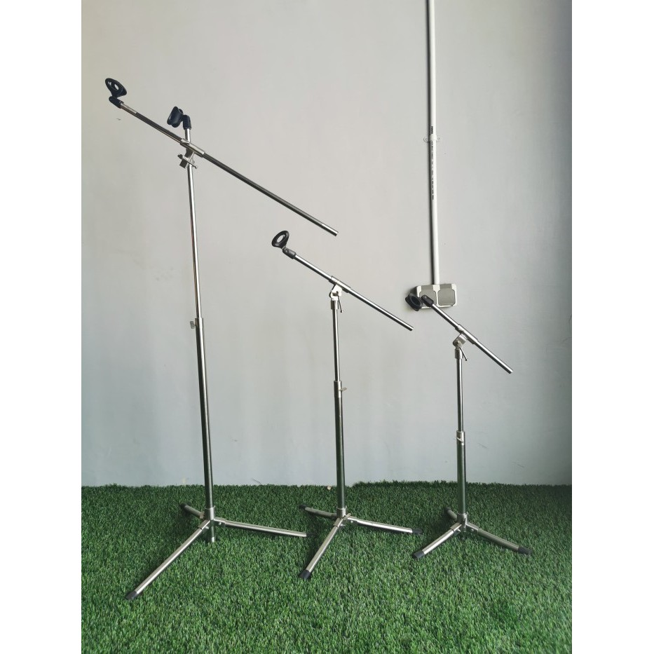 STAND MIC PANJANG/TANGGUNG/PENDEK STAINLESS STEEL