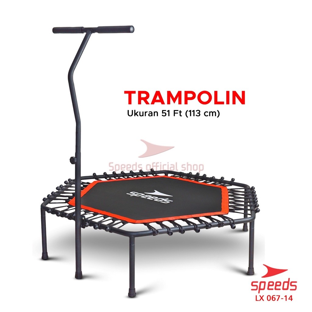 SPEEDS Trampoline Fitness Trampolin Gym Alat Olahraga Lompat Trampolin Jump Fitness 067-14