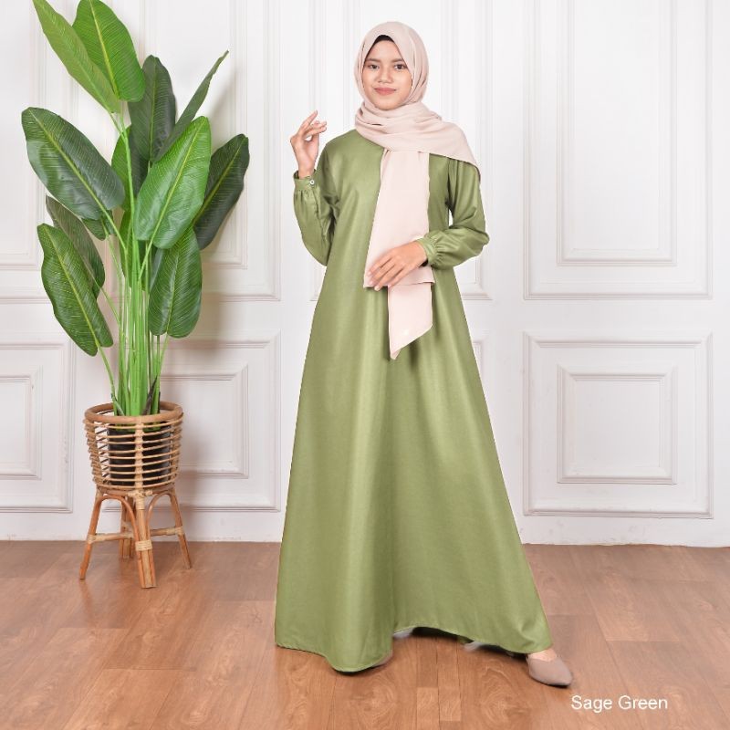Kemeja koko Basic couple Ayah Anak SAGE GREEN, baju koko anak