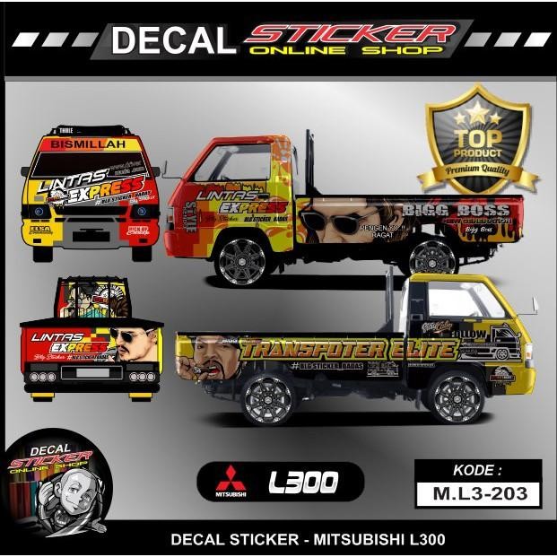 Stiker Mobil Pick Up L300 Decal Print Custom Full Body