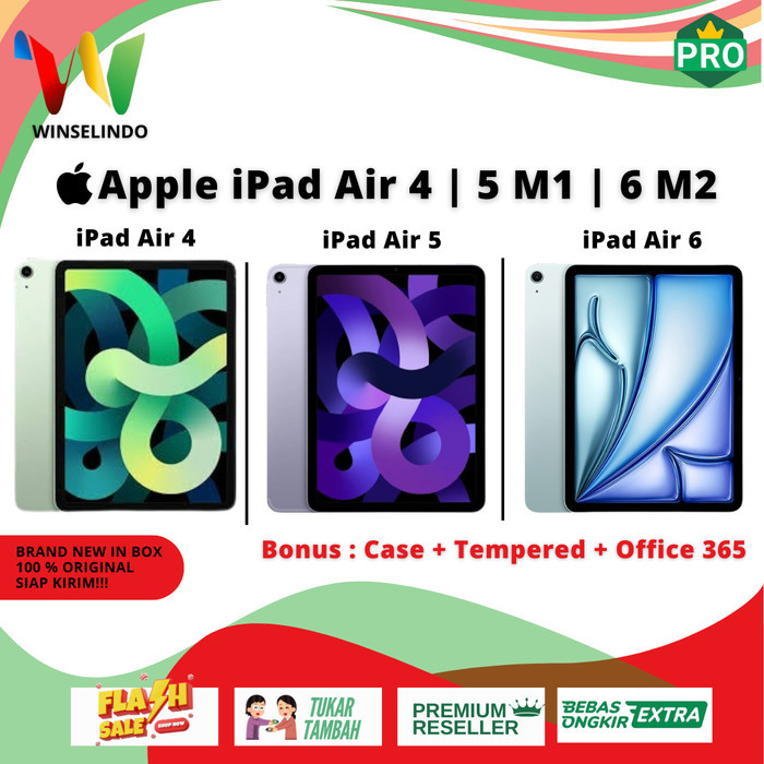 iPad Air 4 5 6 M1 M2 64gb 128gb 256gb 10.9 11 13 inch 5th Wifi Cell Cellular 5G