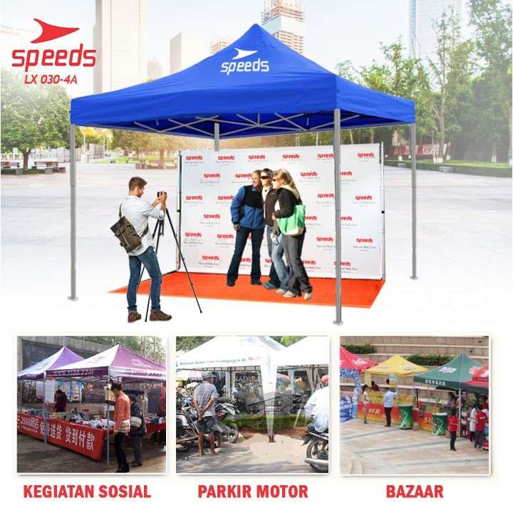 Helle_Bore Speeds Tenda Lipat 2.5 X 2.5.2 X 2 (16Kg) Tenda Bazar Pameran Gazebo Tenda Dagang
