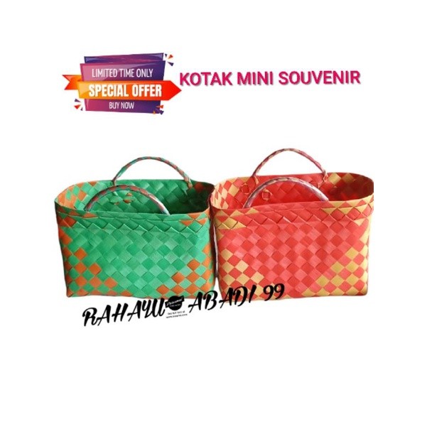 

Tas Anyaman Plastik Kotak Mini untuk Souvenir Bingkisan Berkatan selamatan hampers sembako dan