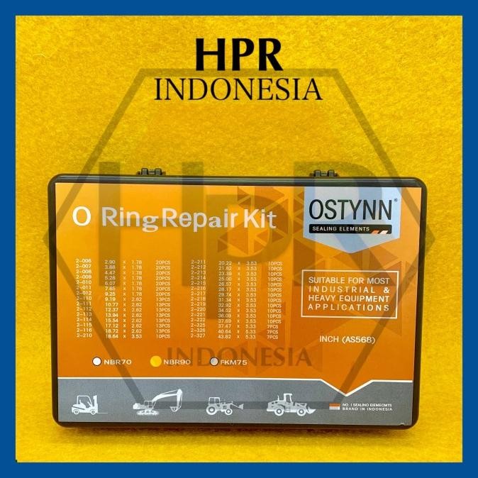 NBR-90 RUBBER ORING O-RING BOX SET INCH AS568 - KARET SEAL ANTI BOCOR - MOTOR - MOBIL - PCP - SEPEDA