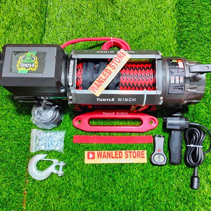 HOT SALE WINCH DERAK WINCH OFFROAD TURTEL 13000 LBS 6.5 TON TALI PLASMA