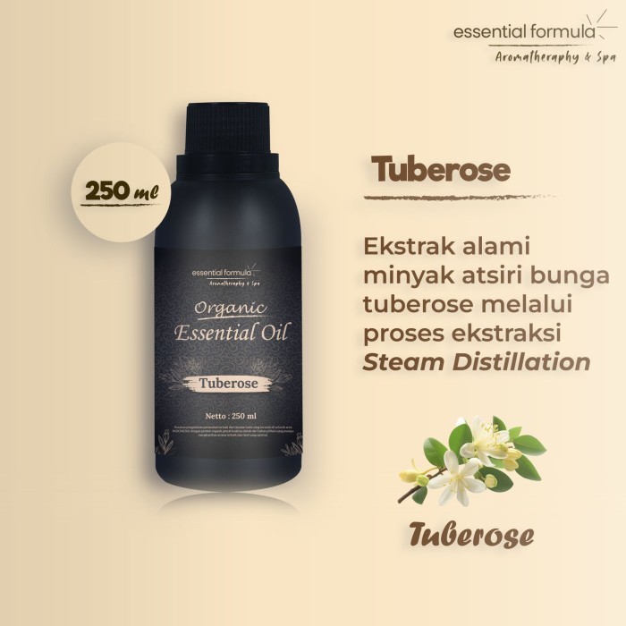 250ml Organic Tuberose Essential Oil Bunga Sedap Malam Murni 100%