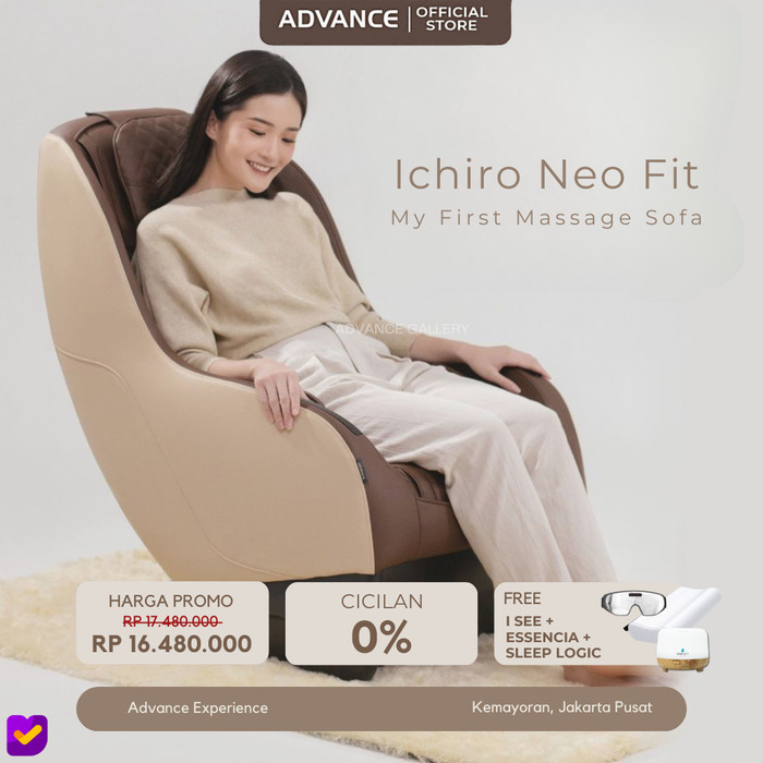 KURSI PIJAT ADVANCE ICHIRO NEO FIT PROMO PAKET EYE MASSAGER