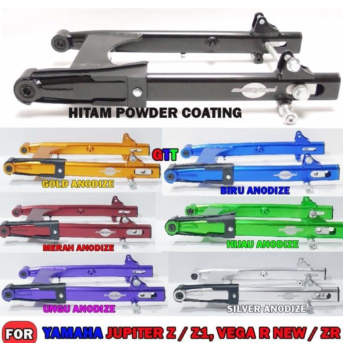 SWING ARM YAMAHA JUPITER Z MEREK SUPER DRAG ALUMINIUM ANODIZE
