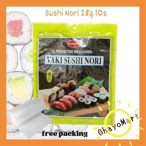 

Kimono sushi/ Yaki Sushi Nori / sushi roll / seaweed roll/ seaweed sheet/ rumput laut 28grm