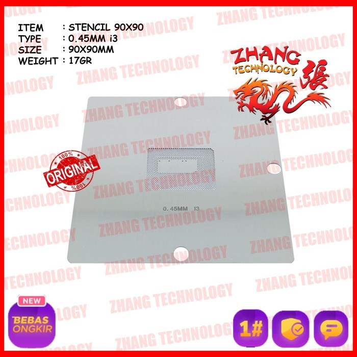 

STENCIL 90X90 0.45MM i3 i7 SR00W SROOW SR0UZ