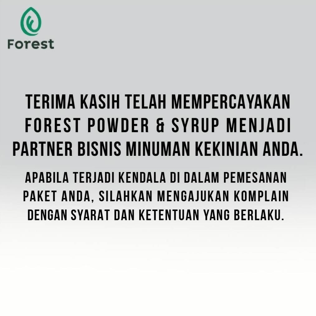 

Bubuk Minuman Buah MANGO SQUASH Powder 1 gr - FOREST