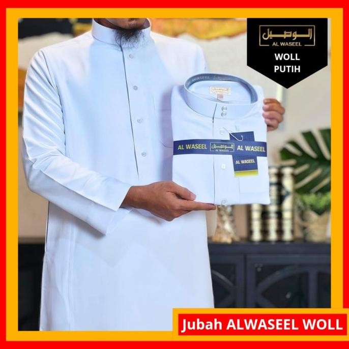 Jubah/ Gamis Al Haramain Alwaseel Woll Import + Al Waseel Wol Premium Terlaris