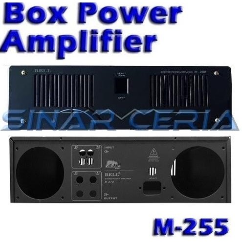:>:>:>:>] Box Power Amplifier M-255 Box Amply M-255 Kotak Kosong Besi Alumunium