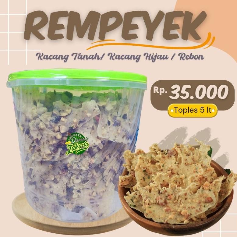 

Snack - Peyek Kacang / Peyek Rebon / Kacang Hijau