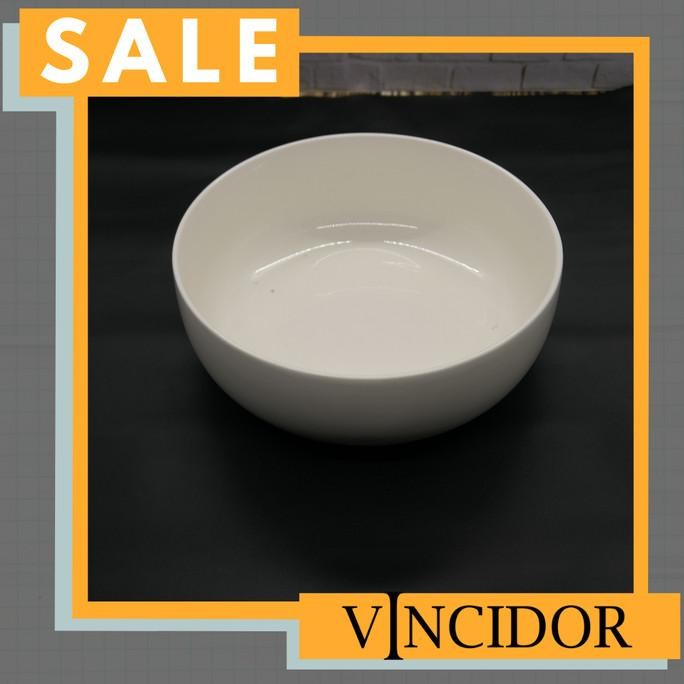 Mangkok Jumbo / Big Bowl / Mangkok Ramen Keramik Putih Polos 21 cm PS