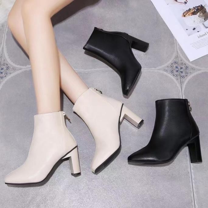 Sepatu Wanita Boots Heels Import Premium Quality F35