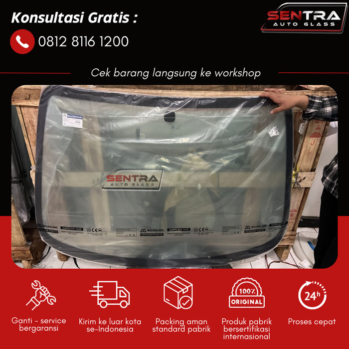 Kaca Depan Aveo 2008-2011 T250 Kalos Lova Chevrolet Lamisafe Glass SNI