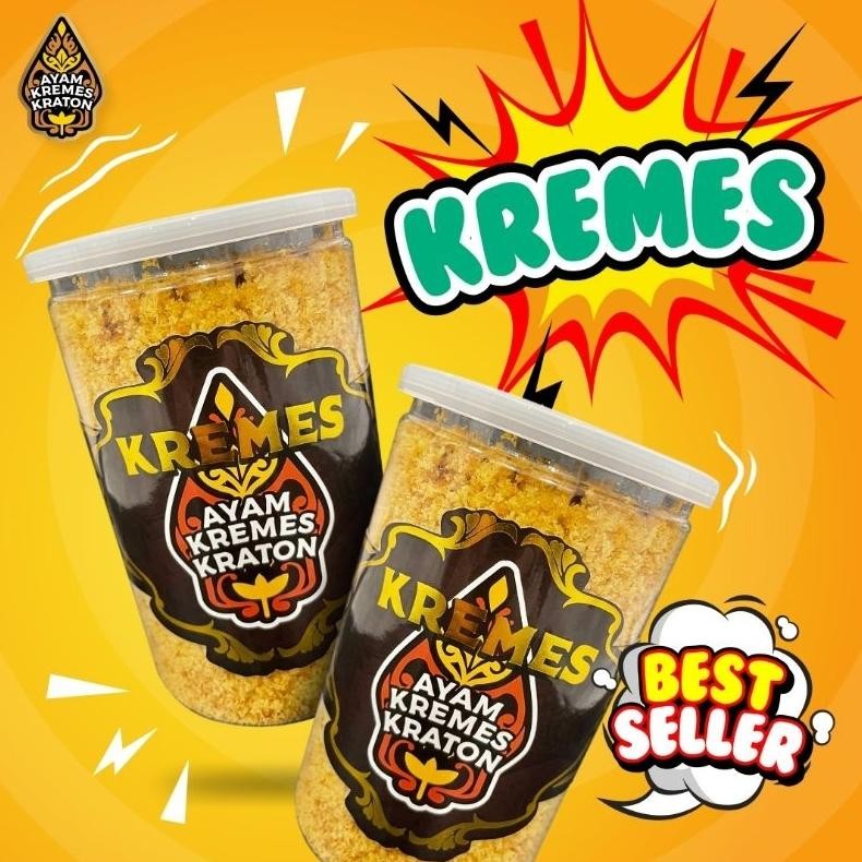 

Kremes Ayam By Kraton Food - Paket 2 Pcs / Kremes Pedas Daun Jeruk + Kremes Original 300g