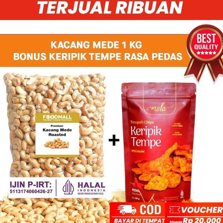 

Kacang Mede Roasted UTUH / Mete Oven Panggang Matang Siap Makan