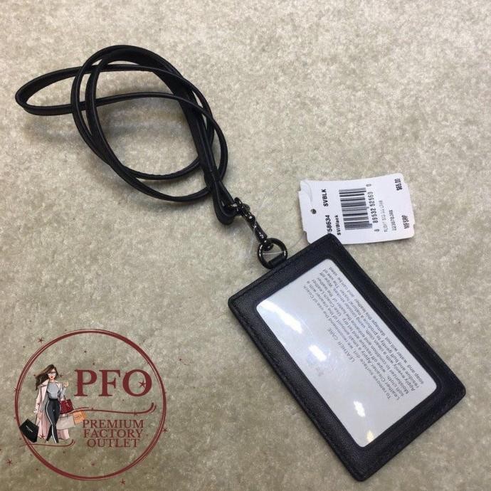 

Lanyard Ch 58634 Gantungan Lanyard Signature Embossed Black Leather