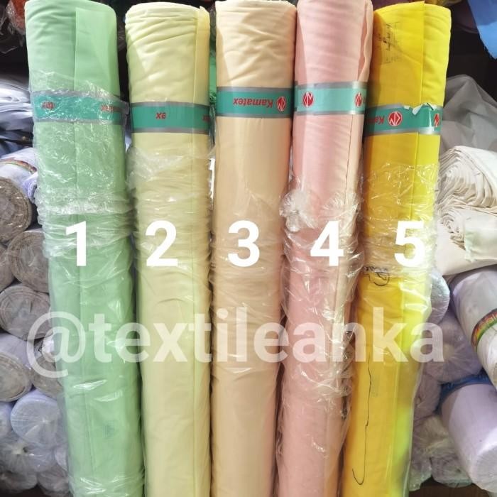 Kain Tc Kamatex Warna Tetoron Cotton Bahan Seragam Bahan Kerudung New 100 % Original