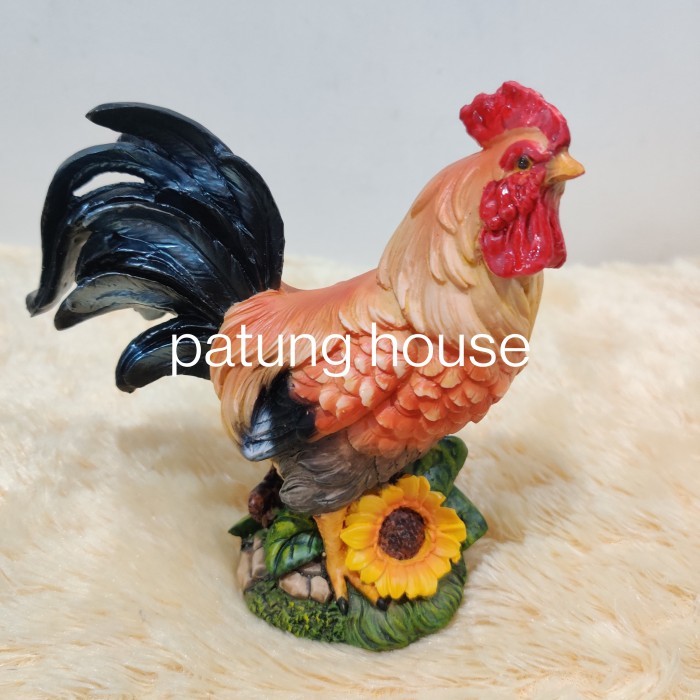 Patung Pajangan Ayam Jantan Mini A New