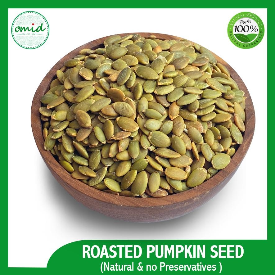 

500 gr - Organic Roasted Pumpkin Seeds | Biji Labu Panggang Organik