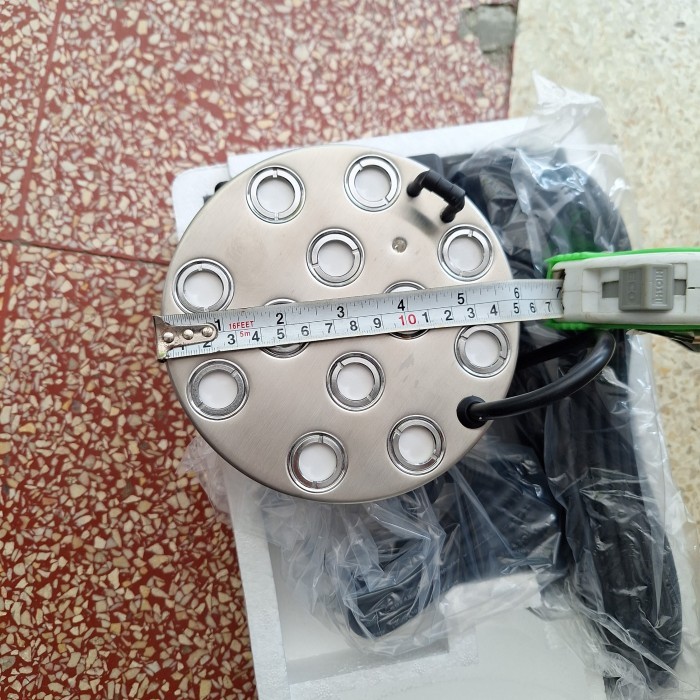 Mesin Kabut Mist Maker 12 Mata Bulat Embun Uap Humidifier Walet Original