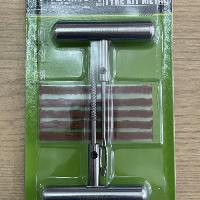 Tekiro Au-Tk1774 Alat Tambal Ban Tubles Ban Set Gagang Besi - Original